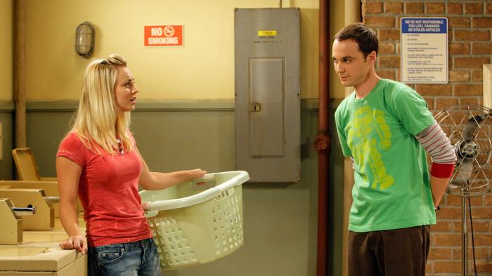 Sheldon et Penny dans The Big Bang Theory