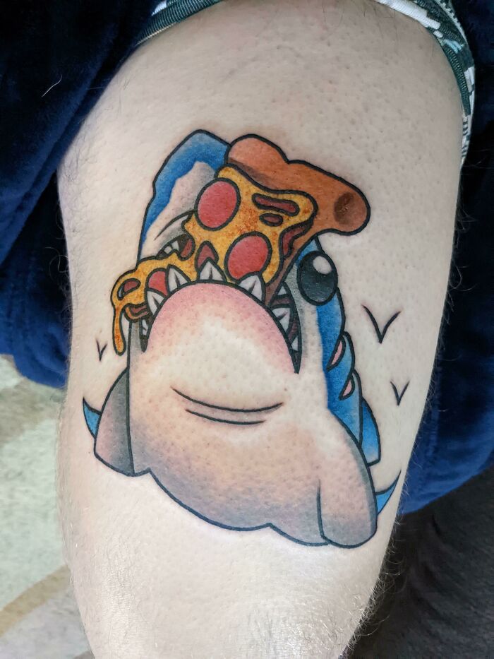 tatouage de pizza