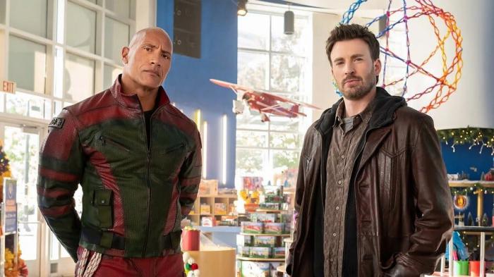 Dwayne Johnson et Chris Evans dans Red One 