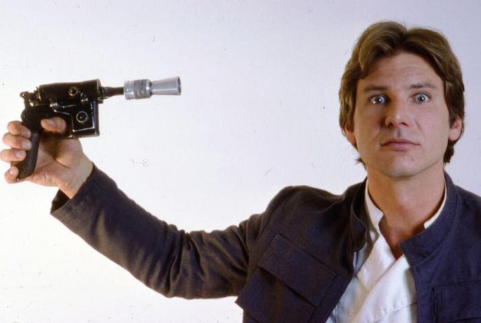 Han Solo et son pistolet laser