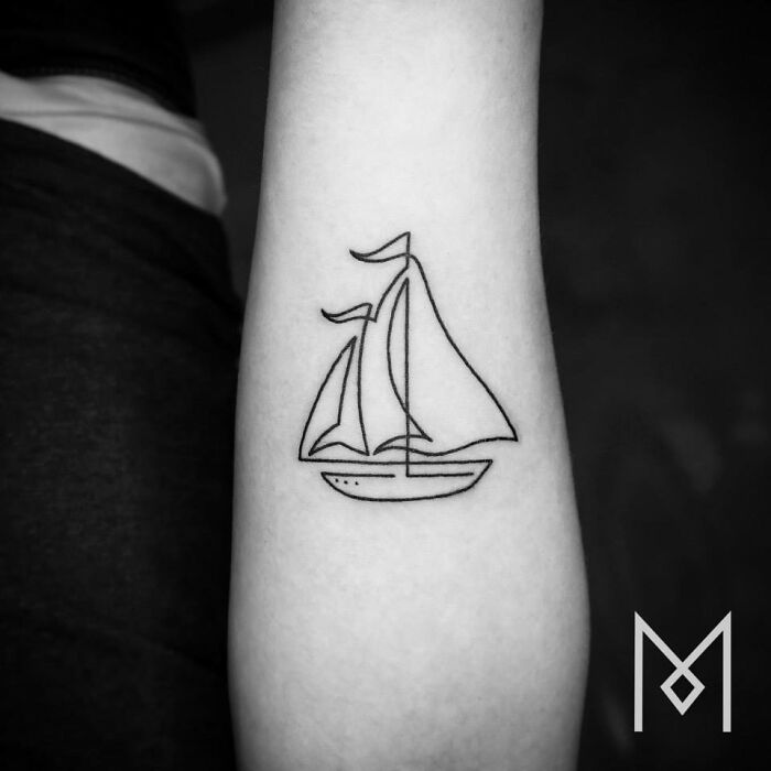 tatouage bateau