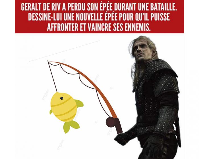 Geralt qui pêche