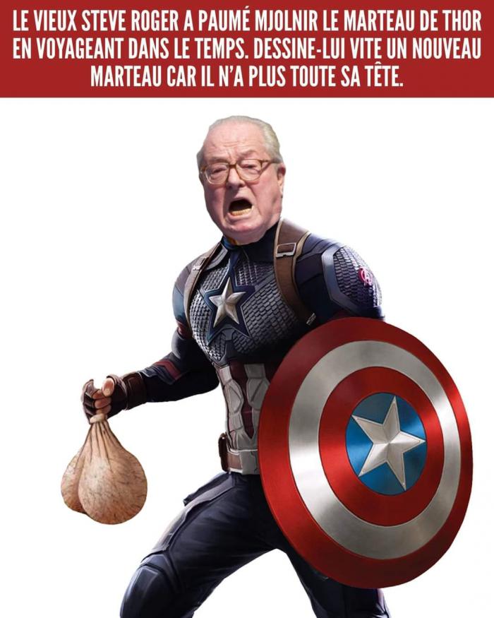 Captain America en Jean-Marie Le Pen
