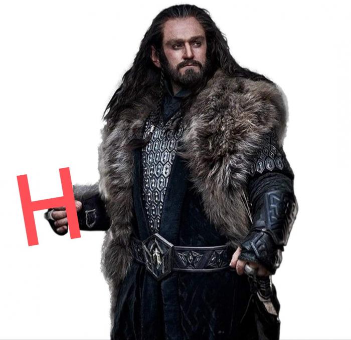 Thorin avec la lettre H