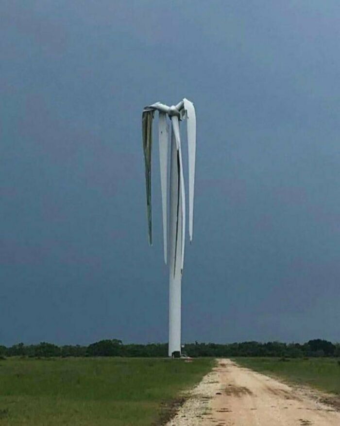 un éolienne sans branche