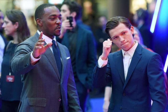 Anthony Mackie et Tom Holland