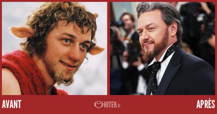 avant après le monde de narnia 2024 james mcavoy