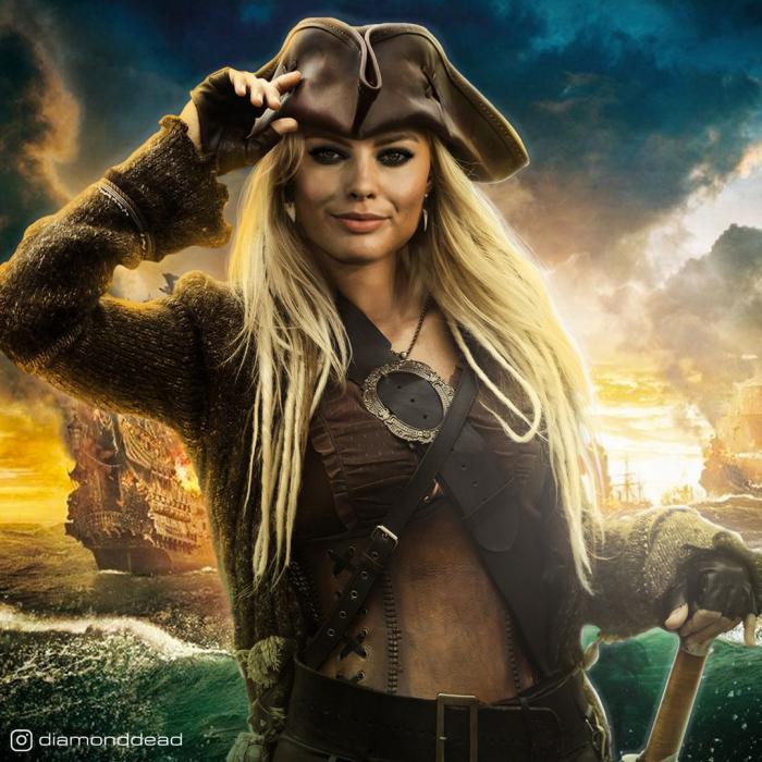 Margot Robbie en pirate