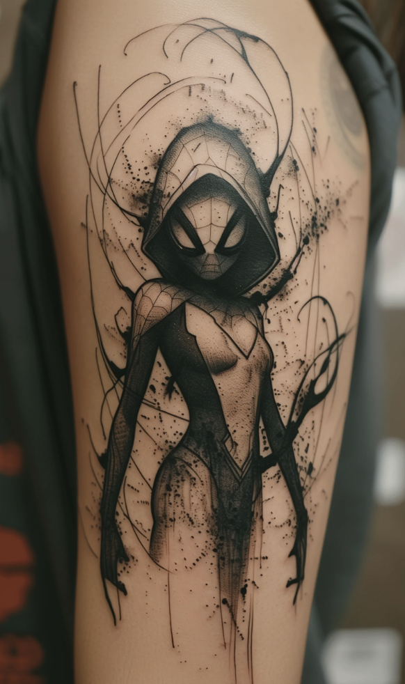 spider-woman tatouage