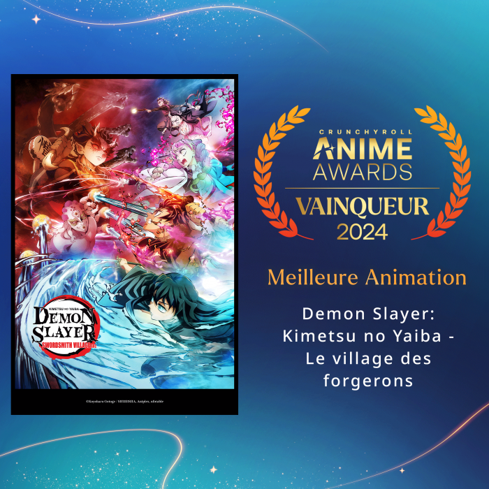 crunchyroll anime awards 2024 meilleure animation