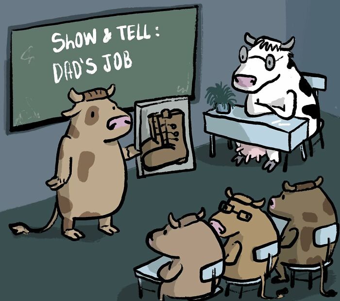 des vaches en train de travailler