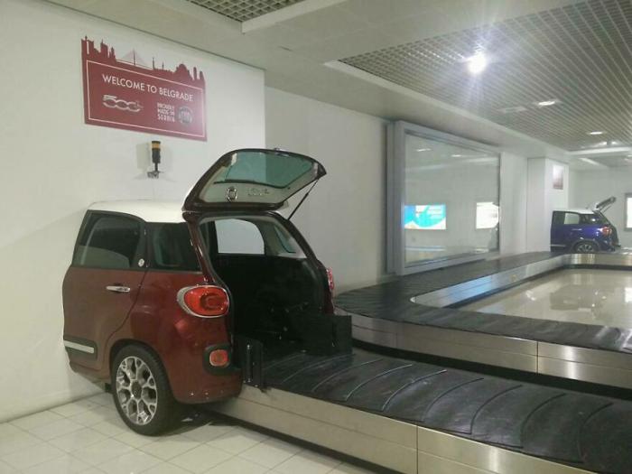 une voiture pour les bagages