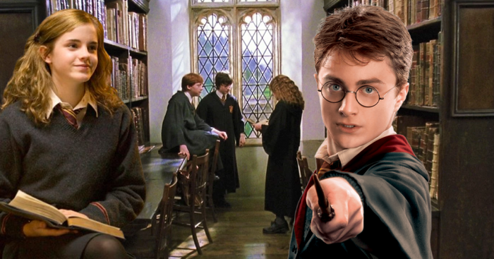 Harry Potter (Daniel Radcliffe) et Hermione Granger (Emma Watson)