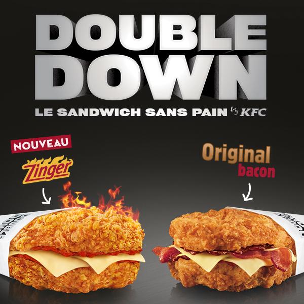 publicité pour le Double Down en France