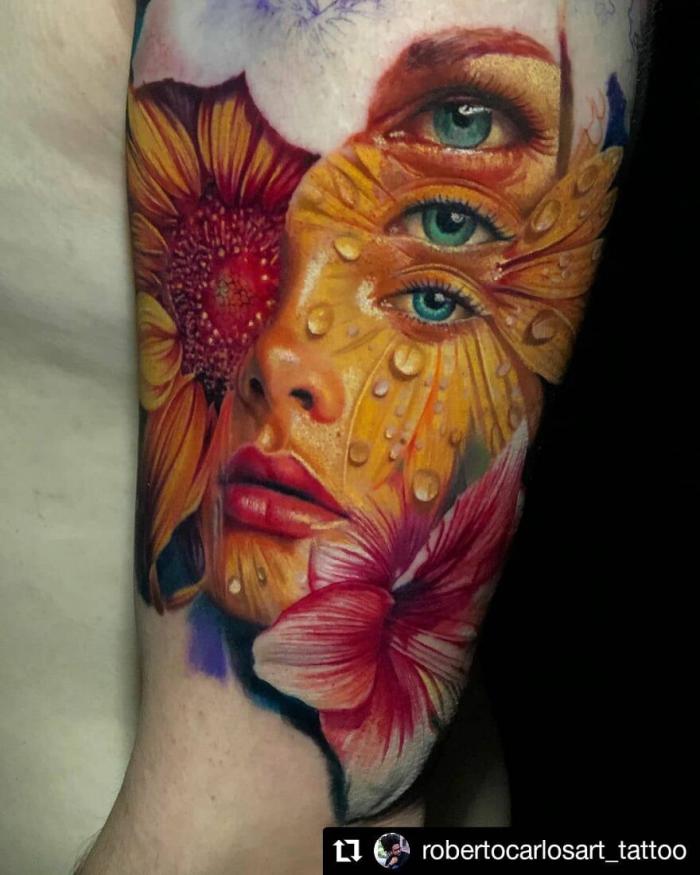 Tatouage couleurs