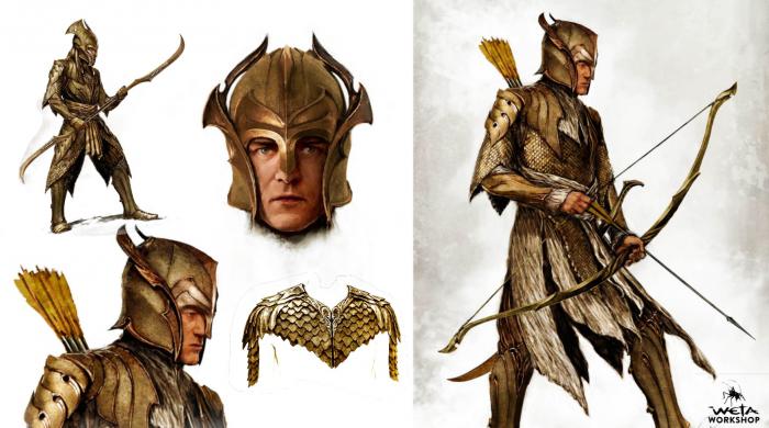 lotr Oropher eleves the hobbit movies concept art