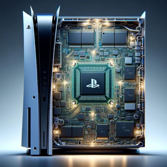 PS5 pro et interieur carte graphique