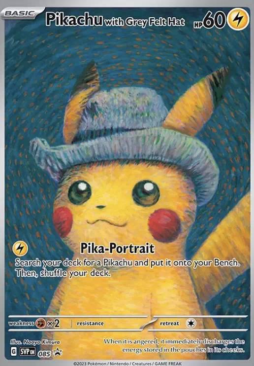 Carte Pokémon Pikachu Van Gogh