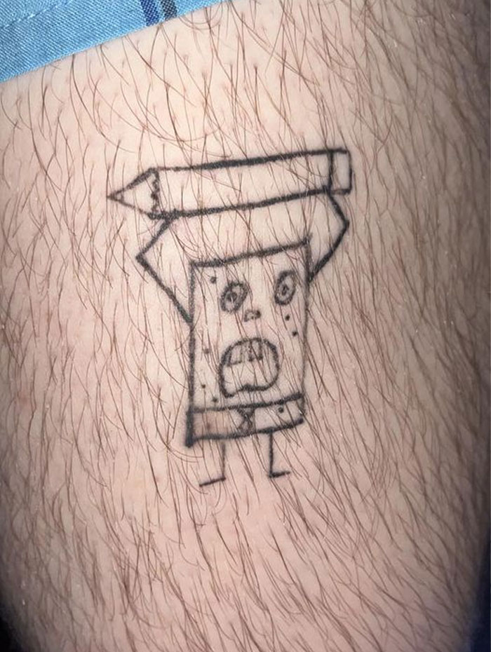 tatouage raté Bob l