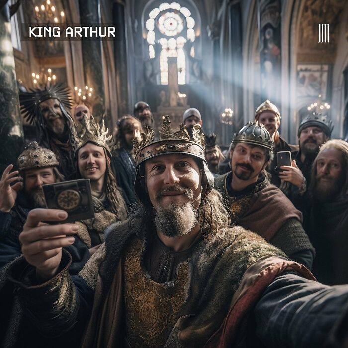 Selfie du roi Arthur