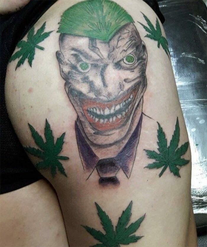 tatouage raté joker