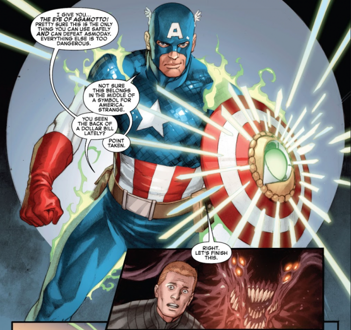 marvel comics captain america #6 bouclier agamotto
