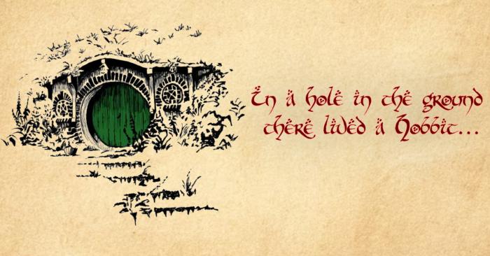 in a hole lived a hobbit j.r.r Tolkien the Hobbit