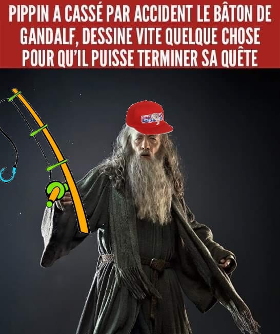Gandalf déguisé en Forrest Gump