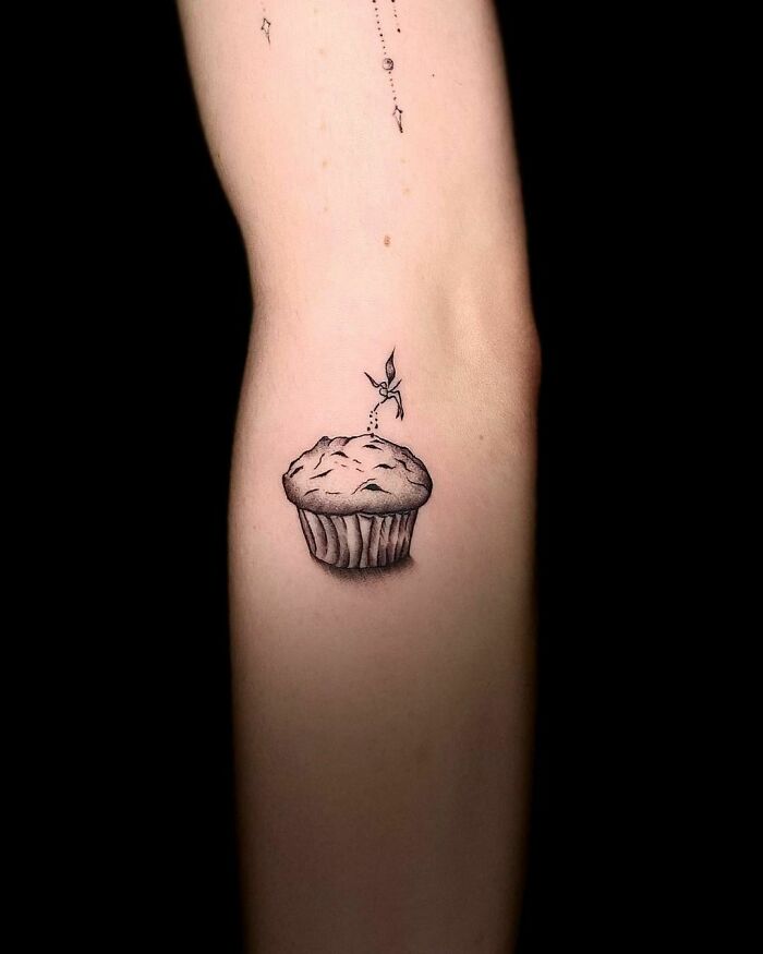 tatouage de muffin