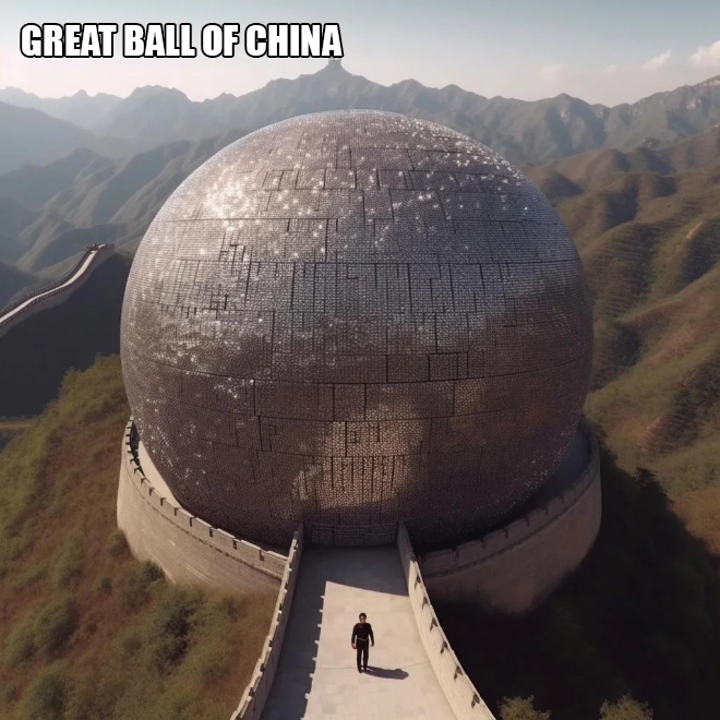 La Grande boule de Chine (Grande Muraille de Chine)