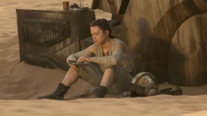 Rey assise dans le sable