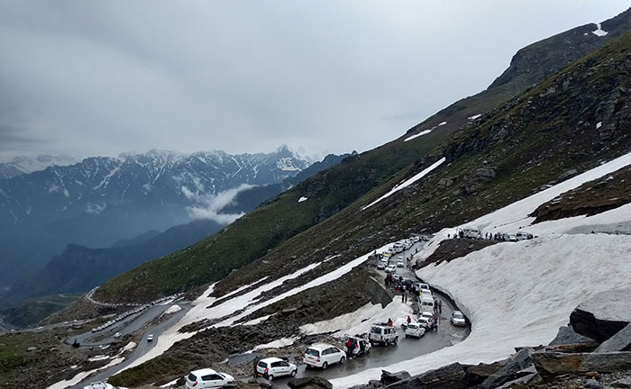 Col du Rohtang en Inde