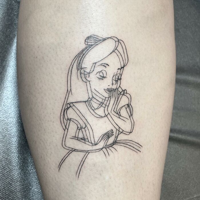 temporary tattoo flou de la princesse