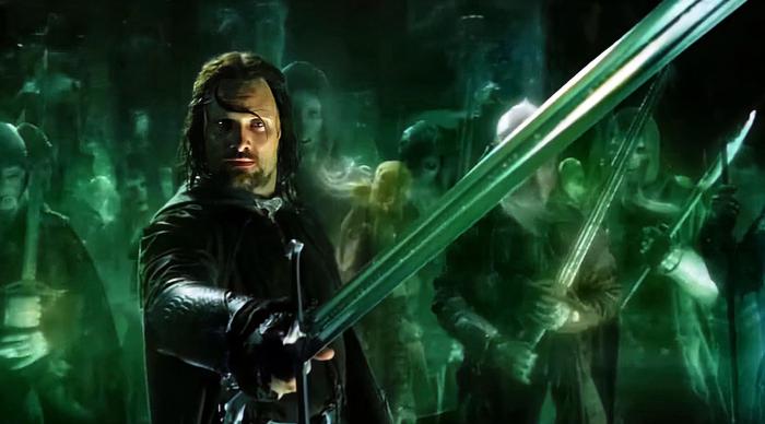 aragorn  army of the dead lotr movie
