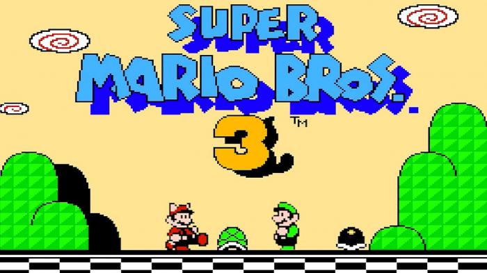 Super Mario Bros 3 écran titre