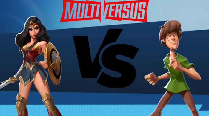 Multiversus warner bros Wonderwoman vs Shaggy