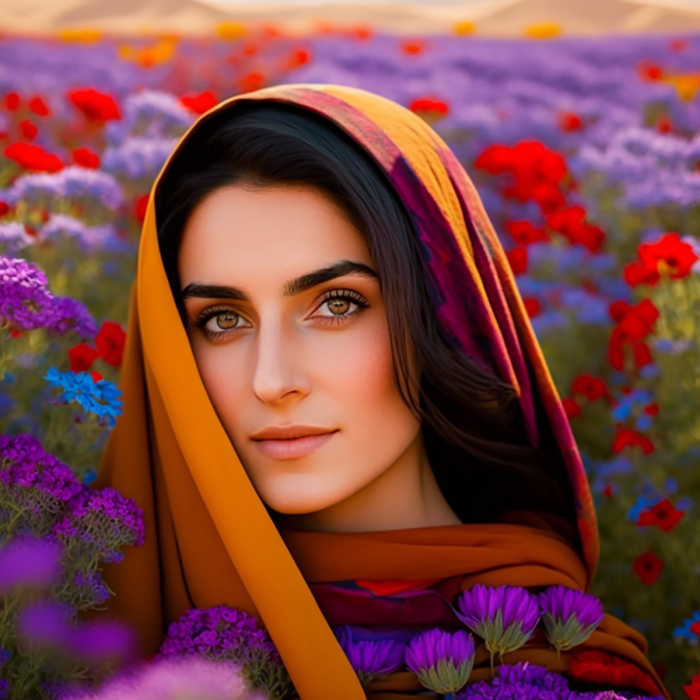 Iran in female version by an ai