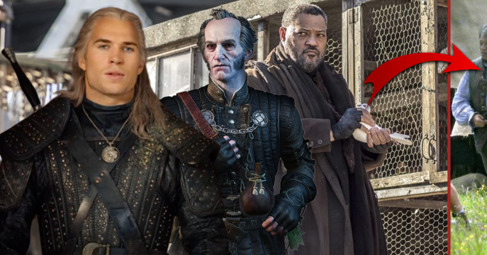 Liam Hemsworth en Geralt de Riv et Laurence Fishburne en Regis dans la saison 4 de The Witcher sur Netflix
