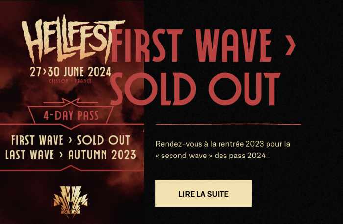 hellfest places sold out