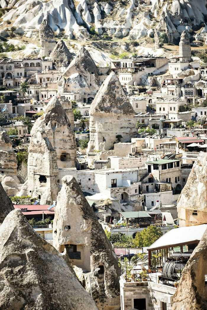 Rocher transformé en maison en Turquie