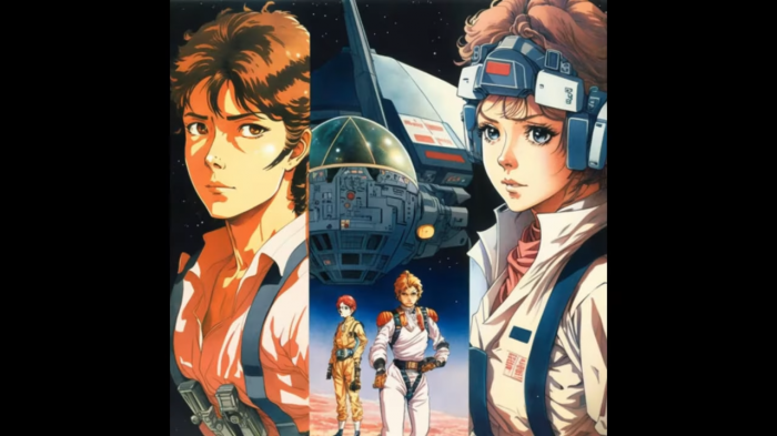 Star Wars imaginé comme un anime des années 80