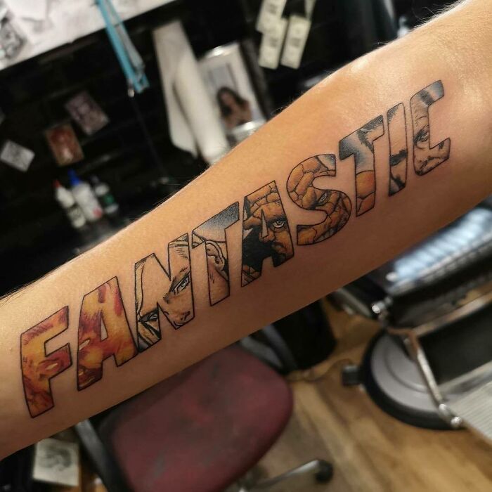 tatouage marvel fantasticc