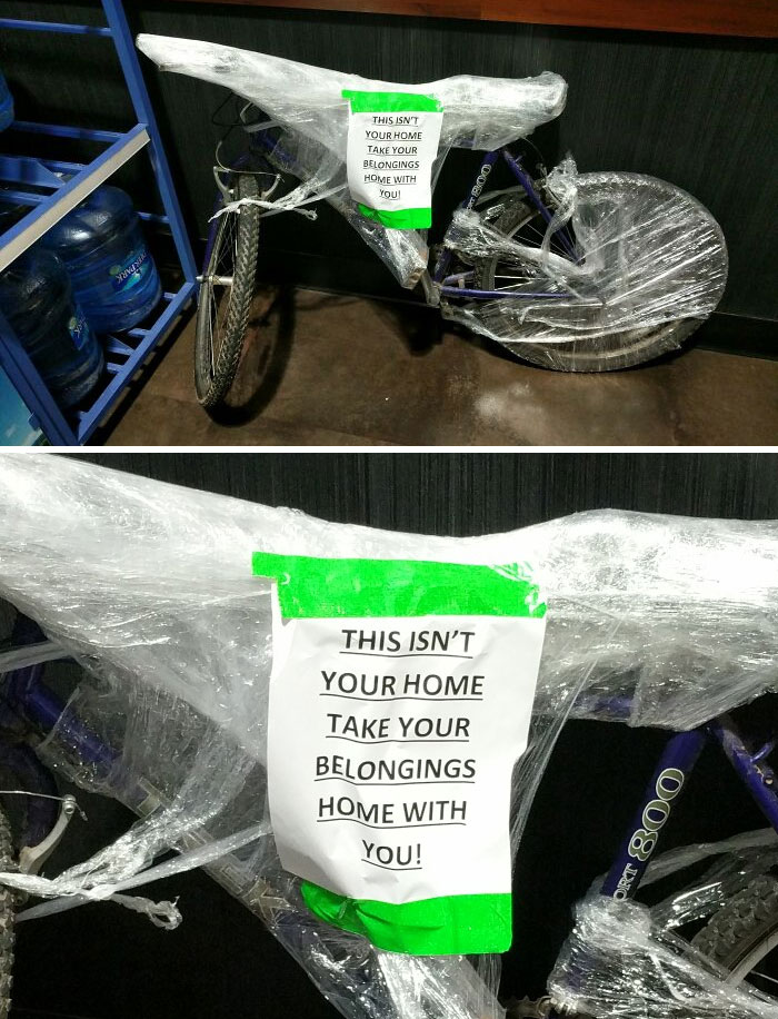 vélo emballé