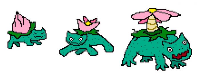 Pokémon dessinés de mémoire sur Paint