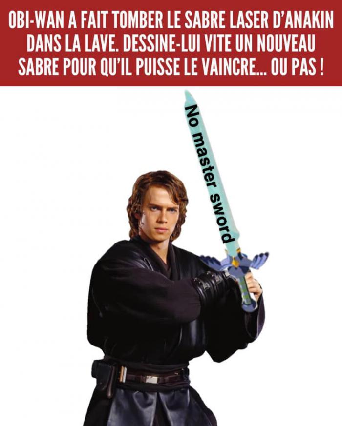 Anakin Skywalker avec une épée