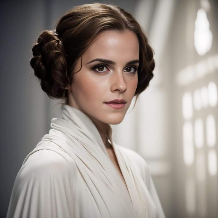 Emma Watson en Leia