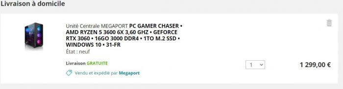 Megaport Chaser : le prix de ce puissant PC fixe gaming vient de chuter de  300 euros
