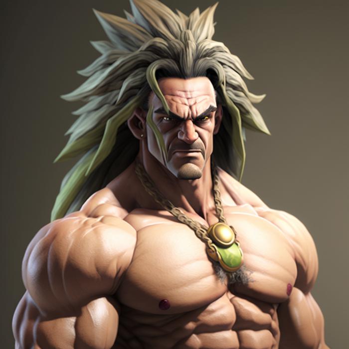 Broly dance Dragon Ball Z and version realiste.