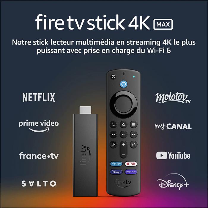 Fire TV Stick 4K Max : l'excellente clé HDMI multimédia est à moins  de 40 euros