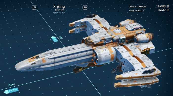 X-Wing dans Starfield